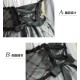 Faeries Daffodil Black Grey Check Corset Skirt(Reservation/Full Payment Without Shipping)